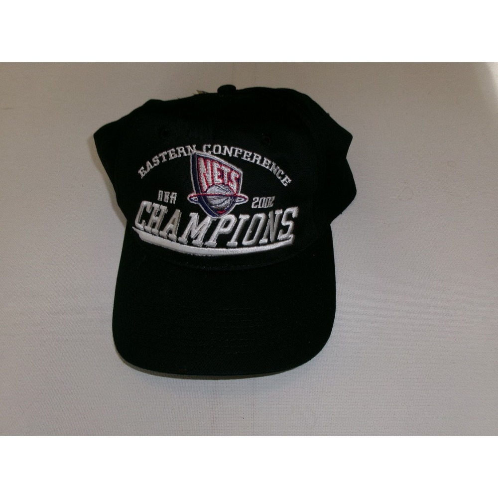 90S NEW JERSEY NETS 2000 SNAPBACK GOLF BEACH Y2K 00S HAT CAP VINTAGE S3